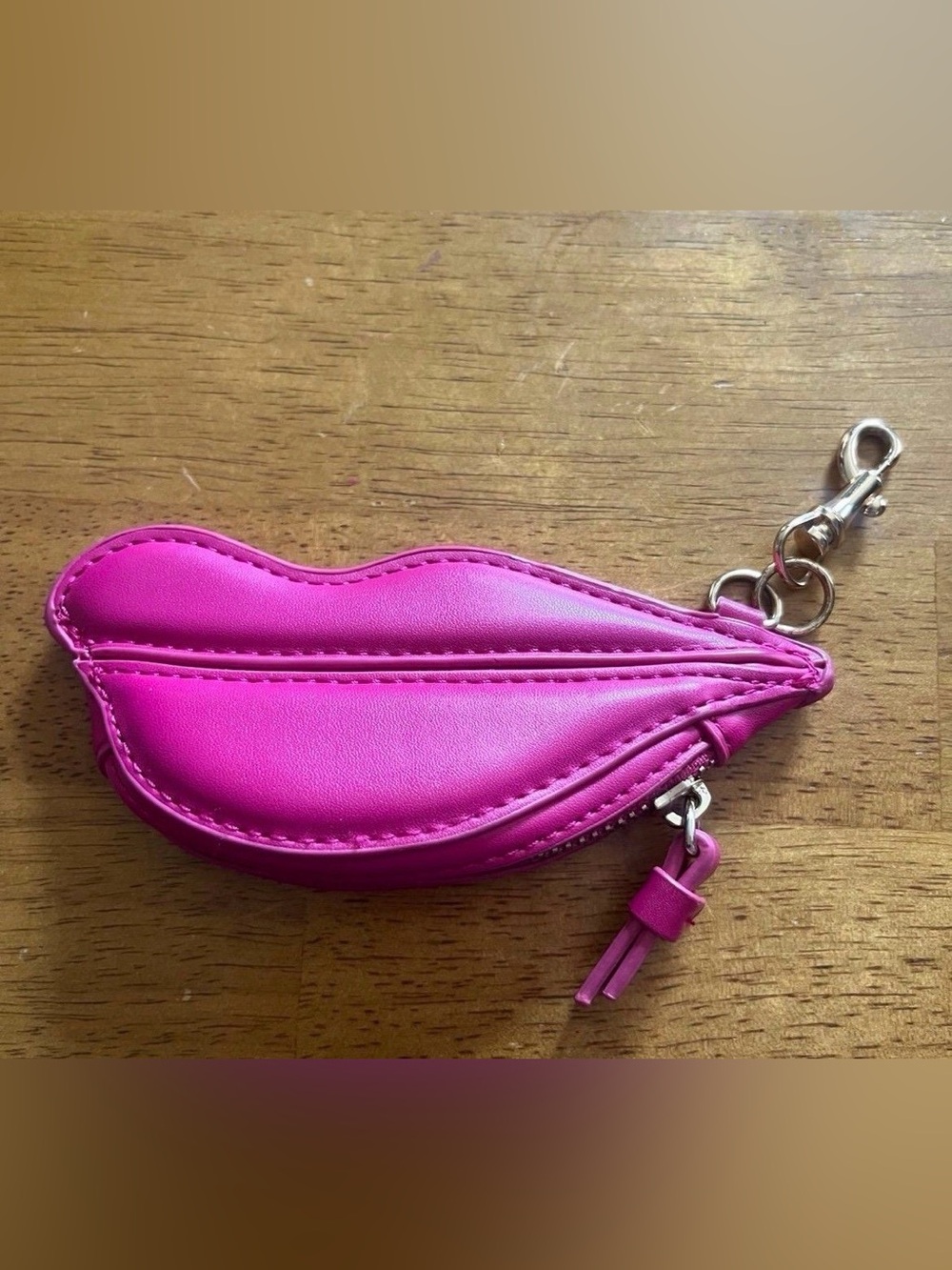 Pink lips DVF Diane coin furstenberg target coin purse bag charm limited edition